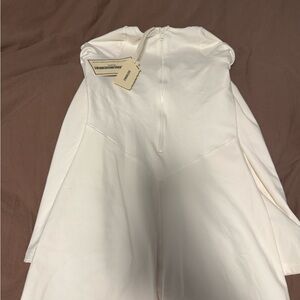 White Fabric with Label Detail